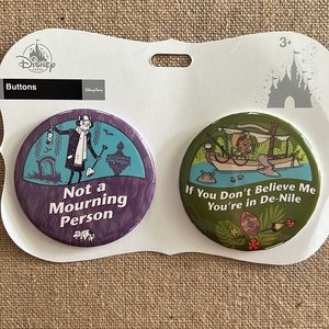 Disney Buttons Haunted Mansion & Jungle Cruise